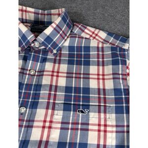 Vineyard Vines Slim Fit Tucker Shirt Men L Multi Button Down Performance Stretch